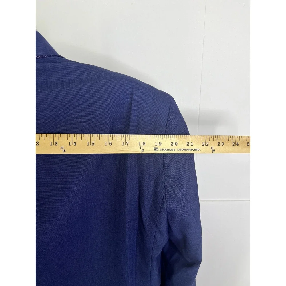 Ted Baker Blazer Mens 44 Large Blue Wool Endurance Jay CT Made Canada Sport Coat